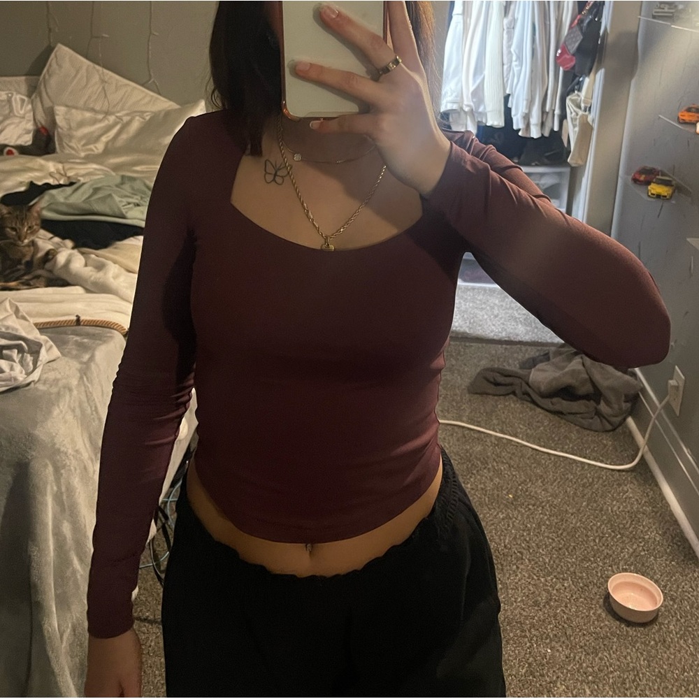 long sleeve tight top